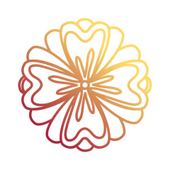 beautiful flower icon 