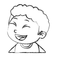 Obraz premium Cute boy cartoon