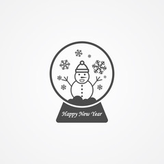 Snow globe icon