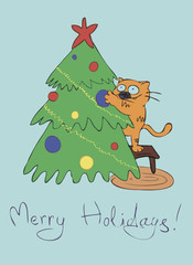 Merry holidays (colored)