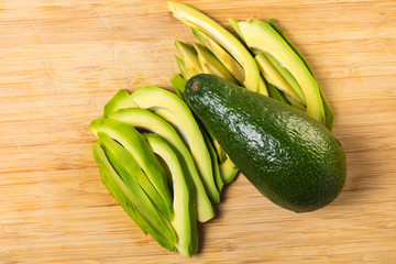 ripe avocado closeup