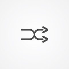 Shuffle vector icon