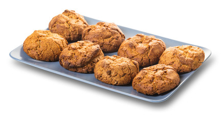 oatmeal cookies closeup
