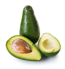 ripe avocado closeup