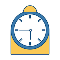 Table clock isolated