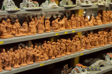 santons au marché de noël