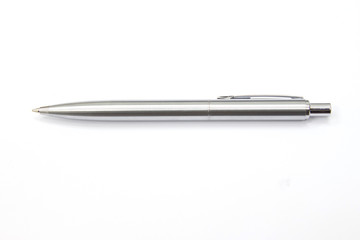 Pen for business documents placed on a white background.