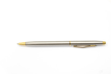 Pen for business documents placed on a white background.