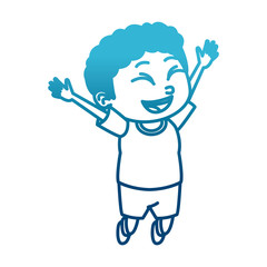 Cute schoolboy cartoon