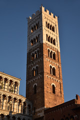Campanile du Duomo à Lucca en Toscane, Italie