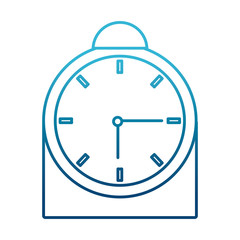 Table clock isolated