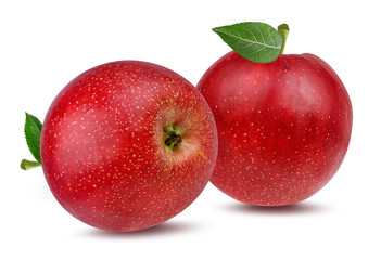 Fresh apple isolated on white background with clipping path