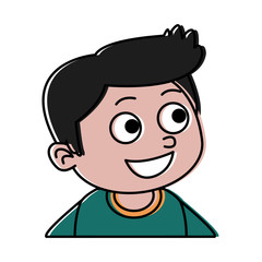 Cute boy cartoon