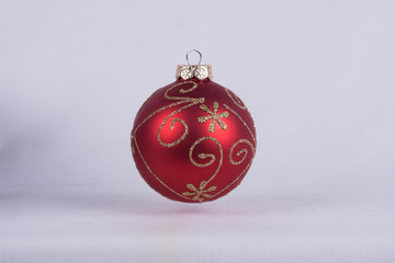 Weihnachten Baum Kugeln in rot