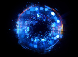 Abstract background. luminous swirling. Elegant glowing circle. Big data cloud. Light ring..Sparking particle. Space tunnel. Colorful ellipse. Glint sphere. Bright border. Magic portal. Energy ball.