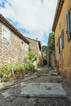 Impression of the village Saint Montan in the Ardeche region of France