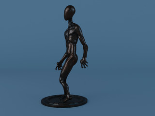 visualization of metal sculpture