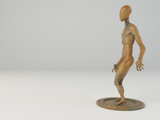 visualization of metal sculpture