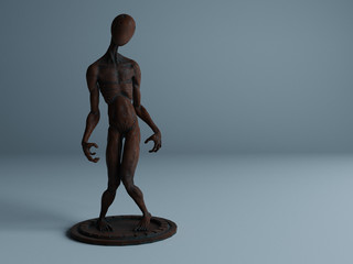 visualization of metal sculpture