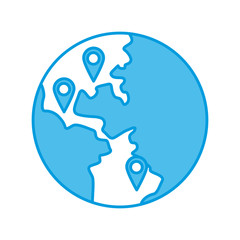 World locations symbol