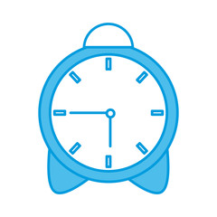 Table clock isolated