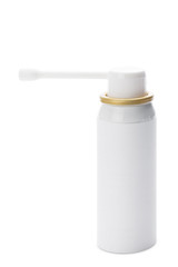 Bottle with spray isolated on white