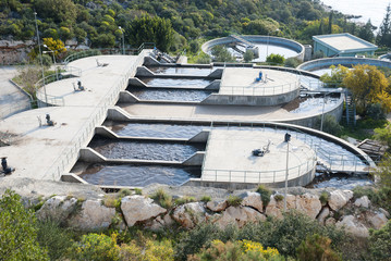 Water treatment plant near the town of Kas, Antalya province