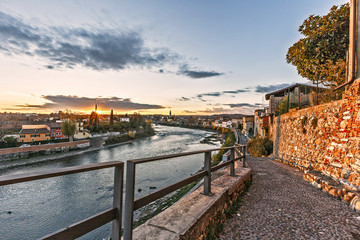 Obraz premium sunset in Pescantina