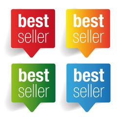 Best Seller label speech bubble