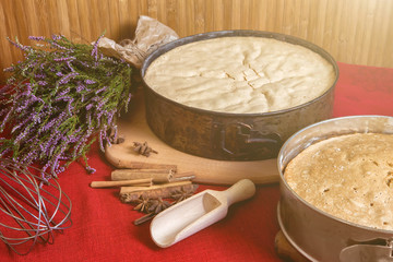 homemade cakes, biscuit baking.