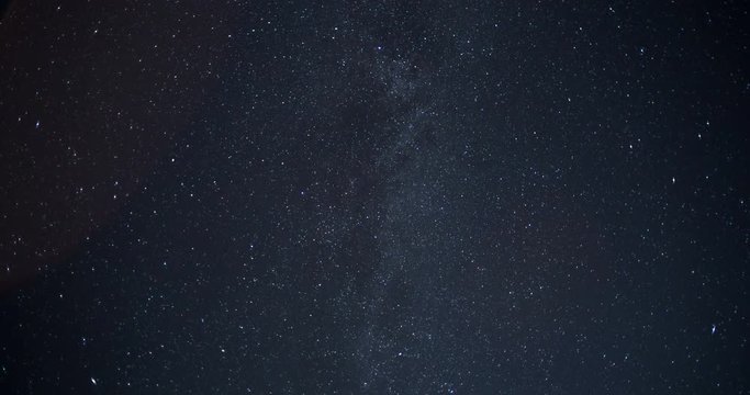 Amazing 4K Time Lapse of a Starry Night Sky with Falling Stars and Milky Way Galaxy