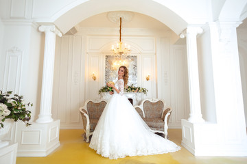 Beautiful bride at her wedding day/wedding dress
