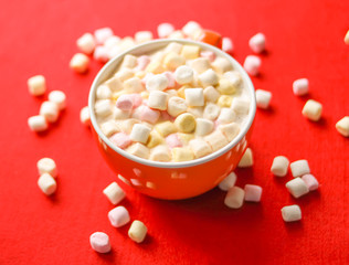 Cocoa drink with marshmallows