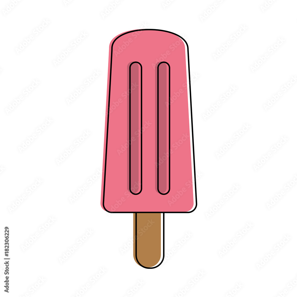 Sticker popsicle ice cream