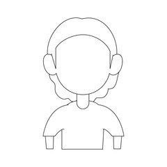 Obraz premium Girl faceless avatar