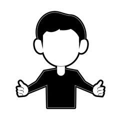 Man faceless avatar