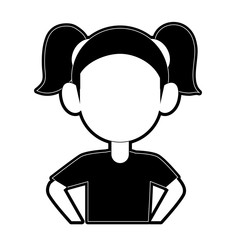 Girl faceless avatar