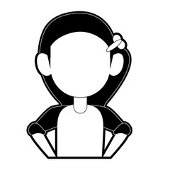 Girl faceless avatar