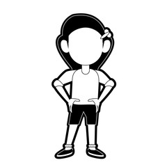 Girl faceless avatar