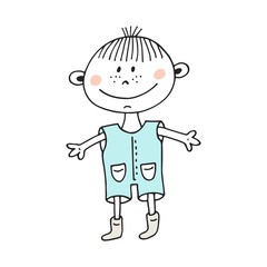 Hug - Cute and fun hand drawn nursery poster with lettering in scandinavian style.