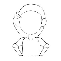 Girl faceless avatar