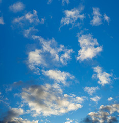 background blue sky with white clouds