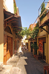 Fototapeta na wymiar Street in the old town of Rhodes. Greece