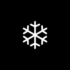 Vector flat icon snowflake