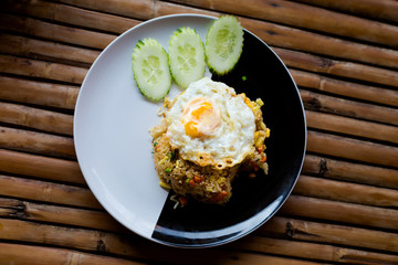 Thai fried rice with egg