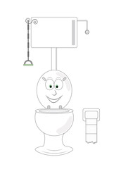 An funny toilet
