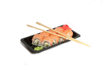 philadelphia roll on white/ Very tasty