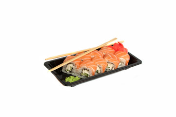 philadelphia roll on white/ Very tasty