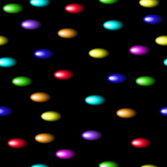 Colorful M&M's candy, cheerful spots seamless vector background.