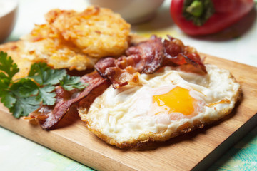 Fried egg sunny side up